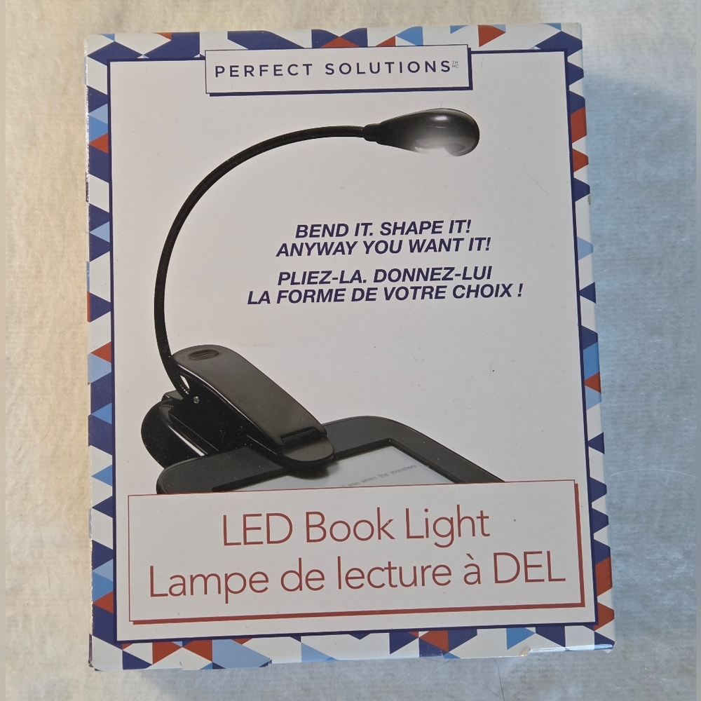Black LED Book Light Super Bright White Light Clip Lamp